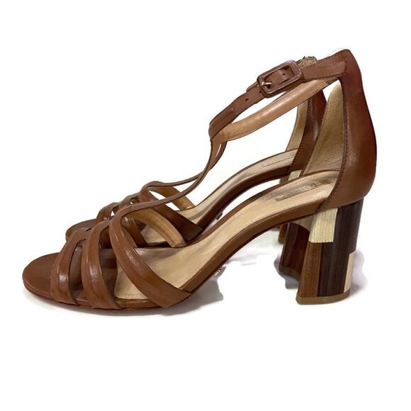 SCHUTZ Shoes - Schutz Leather Wood-Blocked Heels